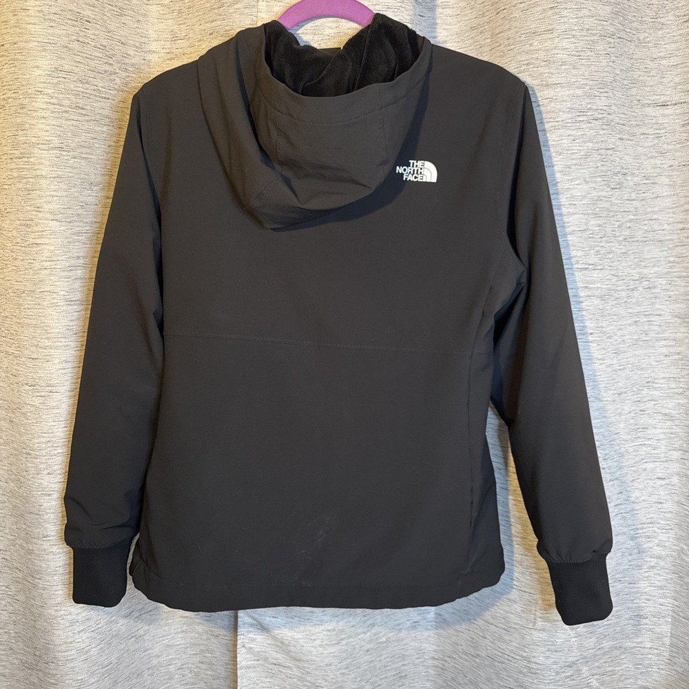 The North Face Shelbe Raschel Hoodie Womens M |Black| Windwall Hooded Jacket - Picture 8 of 15